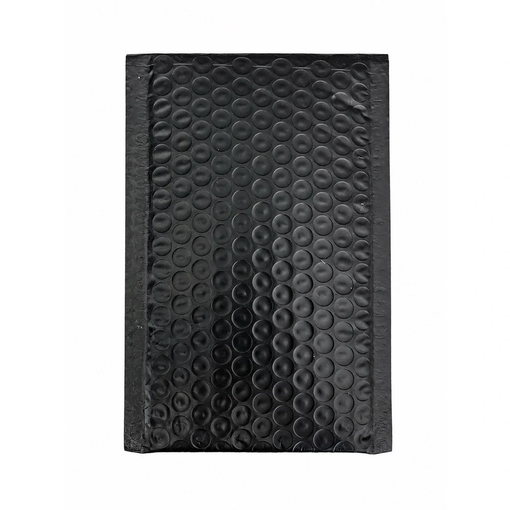50 Black Bubble Mailers 6.75x4.25 Padded Envelopes Self Seal Shipping Bags